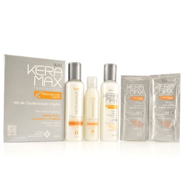 Keramax Kit Carga de Queratina e Cauterização Capilar 328ml